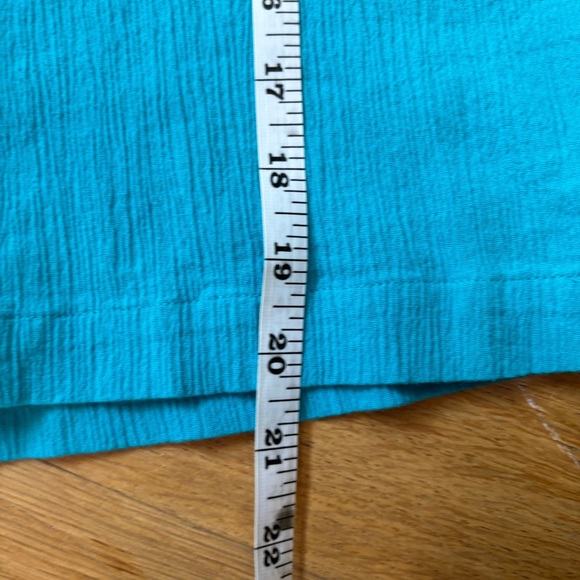 Vintage Appleseed's Turquoise Blue Button Up Shirt - Size 12 - Picture 8 of 9